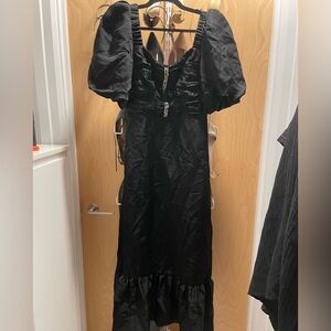 NWT Sandro Falbala Dress- Black sz 36 (US4)- small flaw